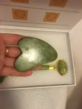 Rodillo de Jade Xiuyu Gua sha de piedra Natural, tablero raspador Guasha, conjunto de cuarzo, herramienta de masaje Facial, Estiramiento Facial, masajeador antiarrugas Delgado
