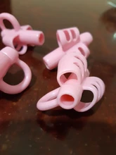 Soporte de silicona para bolígrafos de tres dedos, equipo de enseñanza, para estudiantes, corrección de escritura, 5 uds.