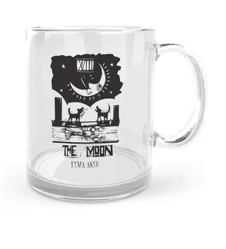 

Personalized Tarot The Moon (Month) Glass Mug Cup