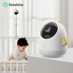 Simshine inteligente bebê monitores 4mp alta resolução sem fio vídeo babá câmera de vigilância visão noturna monitor do bebê vídeo & áudio