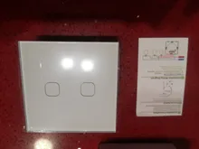 Minitiger-Interruptor táctil de pared Tuya, accesorio estándar 1/2/3 de la UE, para vida inteligente, con WiFi y con luz neutra, inalámbrico