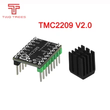 Tmc2209 v2.0 motorista de motor deslizante tmc2208 uart 2.8a peças da impressora 3d vs tmc2130 tmc5160 para skr v1.3 mini e3