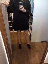 Ruffled Dress Casual Women Autumn Winter New-Fashion LANMREM Loose Solid TC109 Wild