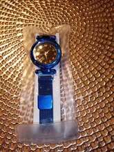 Reloj de pulsera de cuarzo con diamantes de imitación para mujer, cronógrafo de lujo con diseño de estrellas magnéticas, a la moda