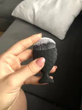 7 tipos de brochas en forma de cola de pez para uñas, brochas cosméticas de fondo, polvo de limpieza suave para cuidado de uñas, herramienta de manicura
