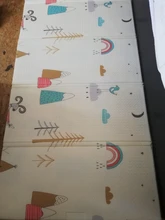 Estera de juego infantil brillante para bebés, 200cm x 180cm x 1cm, almohadilla plegable para gatear, XPE, para el hogar, exteriores, juego de rompecabezas impermeable