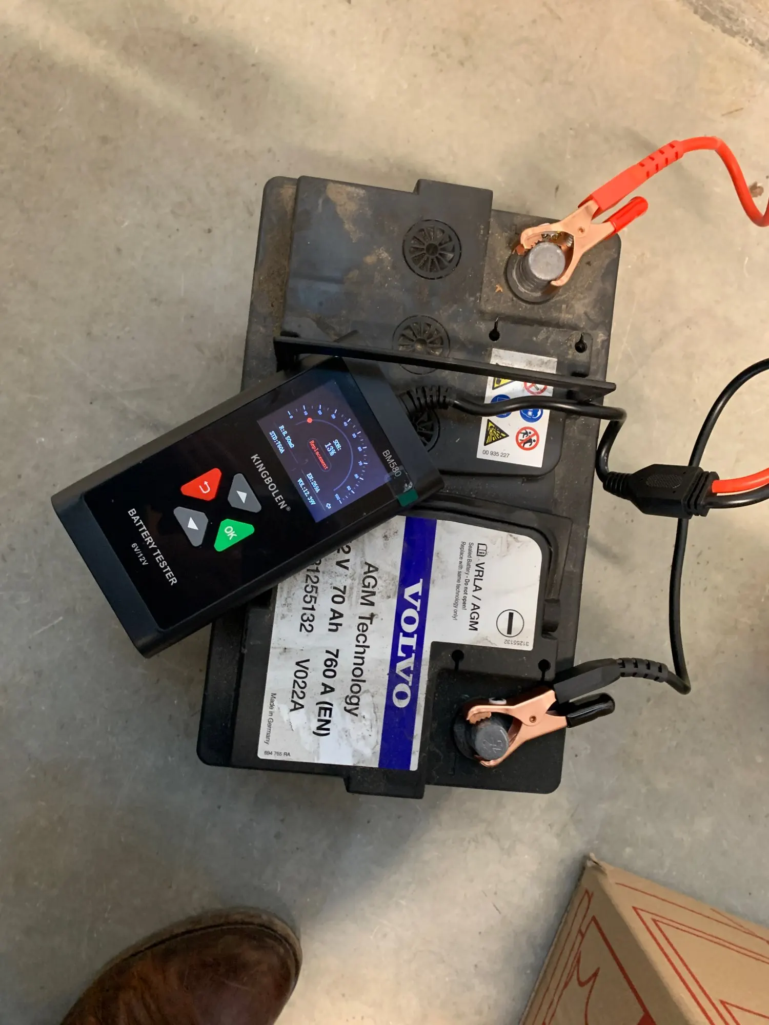 Отзыв о товаре Автомобильный тестер батареи KINGBOLEN BM580 12V 6V CCA Circut тестер Cranking зарядка инструменты BM550 Автомобильный анализатор батареи от пользователя R***t