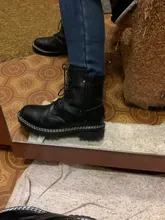 AIYUQI-Botas cortas de cuero genuino para mujer, botines de lana cálidos y antideslizantes, para estudiantes, para invierno, 2021