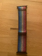 Correa de nailon suave y cómoda con hebilla elástica para Apple watch, banda de 38mm y 42mm, Serie 6 SE 543 2 1 para iWatch, Correa trenzada de nailon de 44mm