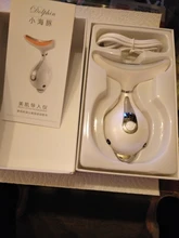 AmazeFan-masajeador de cuello Facial Led, 3 colores, fotonterapia, máquina de eliminación de arrugas de cara y cuello, Reduce el estiramiento de piel de doble barbilla