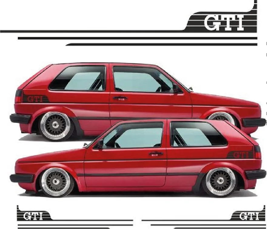 Linee Laterali Per Volkswagen Golf Mk2 Gti 3 Porte (Anche Per 5 Porte)