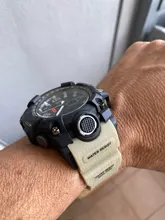Smael Relojes Deportivos de Marca para Hombre con Doble Pantalla Analógica Digital Led Relojes de Pulsera de Cuarzo Electrónicos Reloj Militar de Natación Impermeable