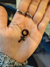 Pendientes Piercing falsos de acero inoxidable para mujer y hombre, pendientes sin perforación, Cruz, gótico, Punk, Rock, 1 unidad