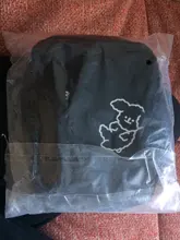 Bandolera de lona con estampado de dibujos animados para mujer, bolso de hombro tipo sobre