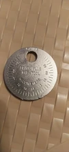 Herramienta de medición de bujía, 1 unidad, calibre de bujía, tipo moneda, rango de 0,6-2,4mm, calibre de bujía