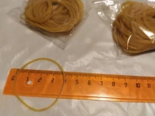 Bandas elásticas de goma de 38mm, bandas elásticas de goma resistente para billetes de papel, hogar y oficina, 100 unidades