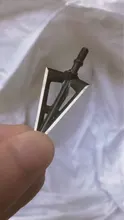 Puntas de arquería de 100 granos, punta de flecha de hoja fija de 3 puntas, accesorios de caza, arco de punta de flecha para tiro, 1 Uds.