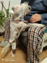 Pet Clothing Costume Outfit Pajamas Fleece Winter Apparel Small Warm 30 Four-Legs Jumpsuit