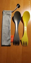 Titanium Spoon Tableware Fork Ultralight Tito Outdoor Camping Picnic Pure