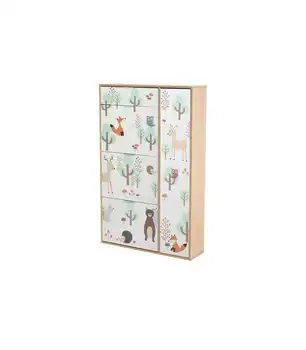 

Wardrobe shoe rack 3 Tramps, a drawer and puerta140 cm high.
