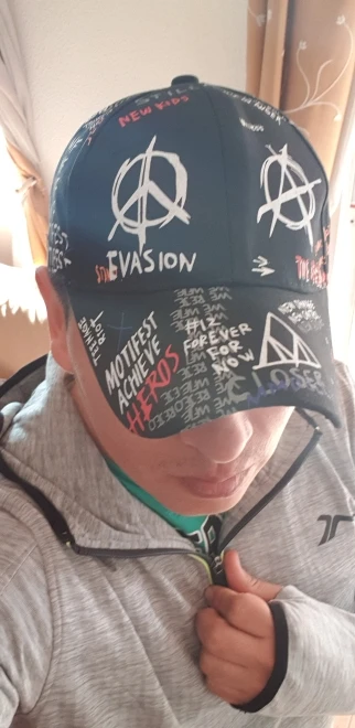 Gorra de Béisbol Grafiti Informal Impreso Flujo Trapero KPOP