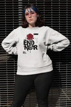 

Angemiel Wear End Is Near White Women Sweatshirts