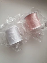 Rollo de cuerda de cristal elástica multicolor, cordón de 393 pulgadas para fabricación de joyas, pulsera hecha a mano, collar