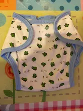 Cubierta de pañal lavable con estampado de dibujos animados para bebé, pañales infantiles impermeables, envoltura de algodón transpirable, pantalones de entrenamiento