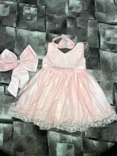 Vestido de bautismo blanco para niñas, ropa de cumpleaños de princesa para recién nacidos, vestido de baile de bautizo de flores para niñas pequeñas, vestidos infantiles para niñas de 12 a 24 meses