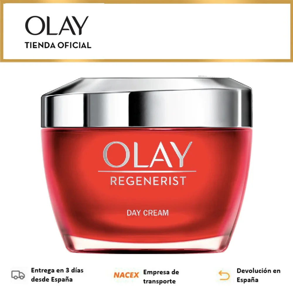 Olay Regenerist Crema Facial De Día 50ML SPF30, Exfolia, Alisa Y Revitaliza la Piel, Cremas y Lociones
