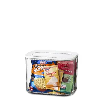 

MEPAL kitchen pot Modula, for dry foods such as coffee, pasta, biscuits, flour. Transparent and with window on lid for