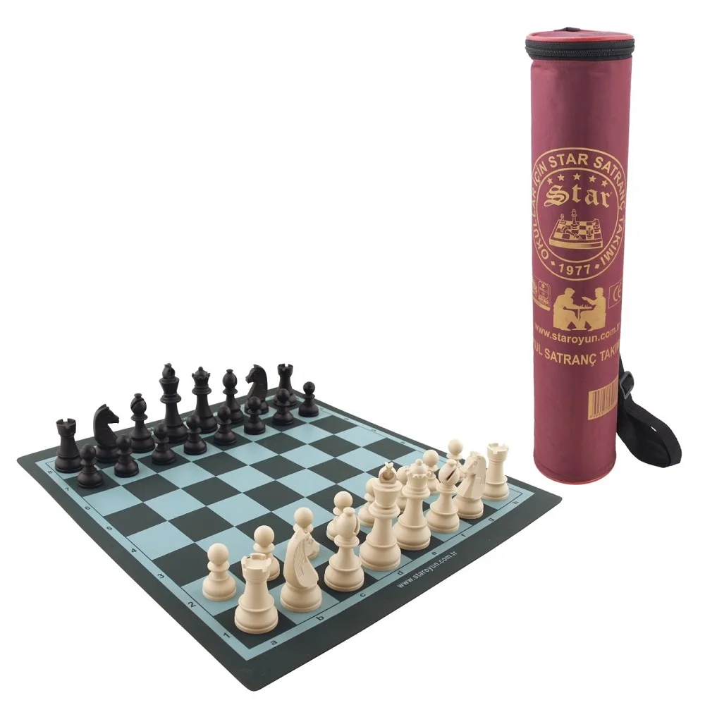 

Outdoor Chess Set Pieces Travel Tournament Gift Family Game Vinyl Chessboard Entertainment Kids Beginner Large Small Chess Toy