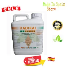 Container Herbicide Dsherbant Radikal Green Total 5-L. Systemic Non-Residual Ultra-Plus.