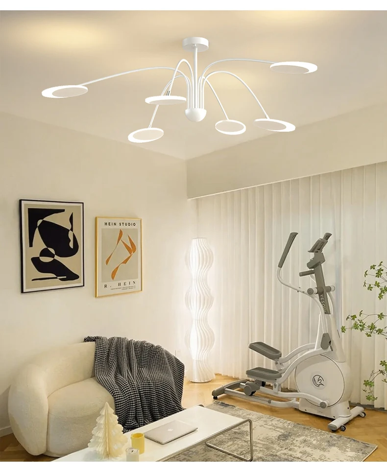 Modern LED Ceiling Chandeliers for Living Room White Simple Hall Minimalist Hanging Lights Luxury Lamps For Bedroom Dining Room bubble chandelier