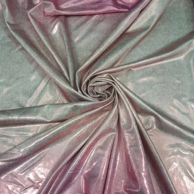 Thisk Диагональ Блестящий бифлекс, ширина 150 см, непрерывный крой, 4 способ стрейч, спандекс, лайкра ткань шитье купальники танцевальные костюмы