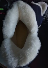 ASILETO-Zapatillas de casa de felpa para mujer, zapatos altos de interior, zapatillas planas de talla grande 45, para invierno