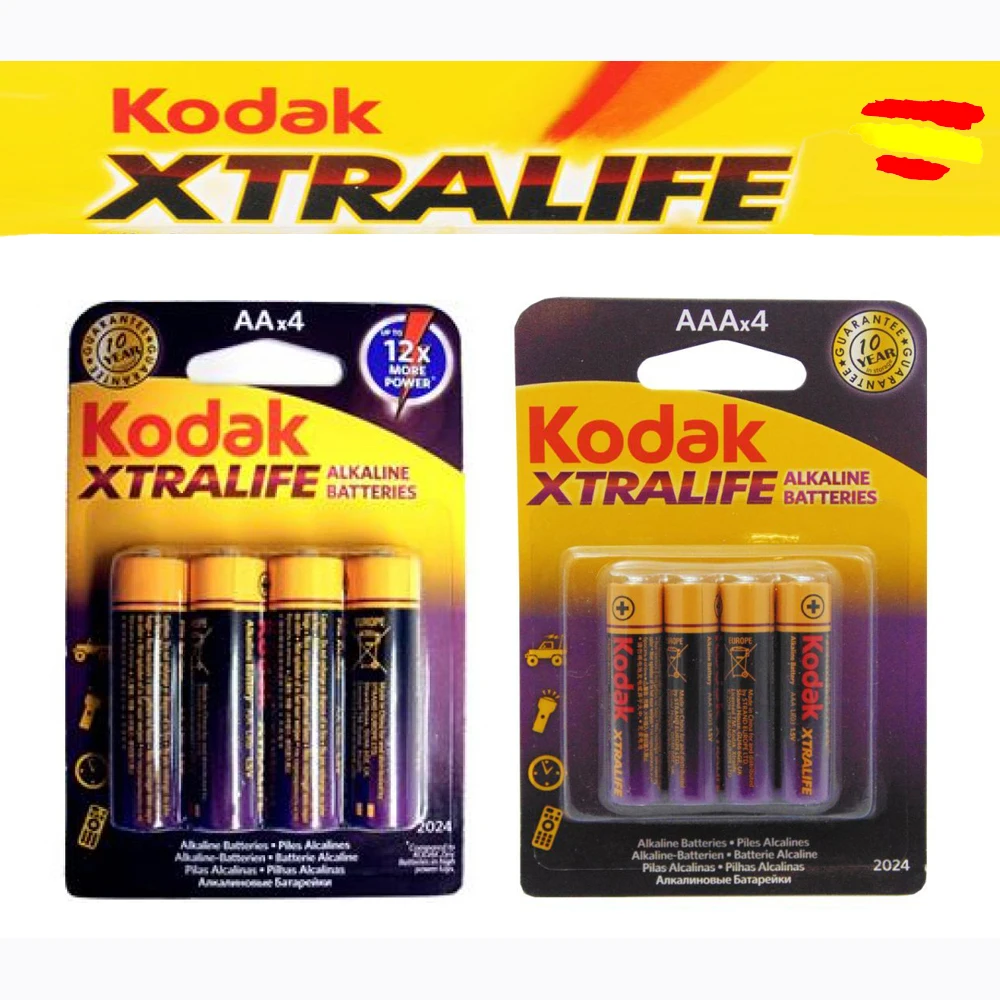 Щелочные батареи блистер AA и AAA KODAK Xtralife ALKALINAS POWER LR6 LR3 1 5 В | Электроника