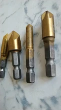Drill-Bit Chamfering Cutter Countersink Wood HSS Hex-Shank-90-Degree 3pcs 6pcs 6mm-19mm