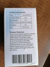 Toma de corriente con enchufe relé para el hogar, interruptor con control remoto de potencia inteligente GSM, SMS de 16A, con sensor de temperatura