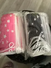 50 Uds cinco estrellas impreso mascarillas para niños máscara Jetable Enfant 3 capas no tejida desechable cara máscara para los niños de máscara de la boca