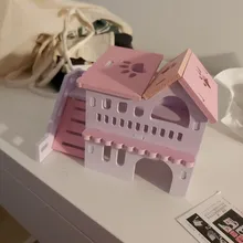 Sleeping-House Hamster Nest Animal-Supplies Small Luxury Home Cage Pet Wooden Hideout