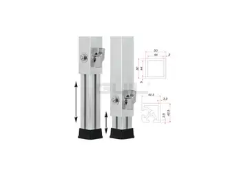 

GUIL PTA-440/80-140 Telescopic Foot