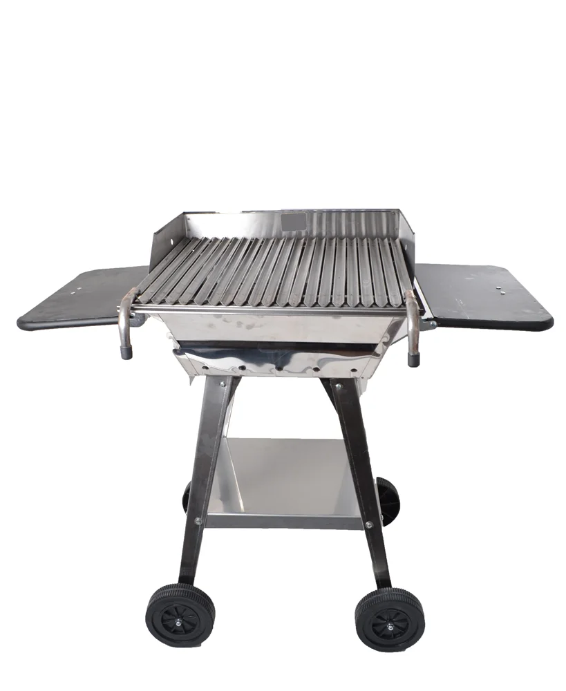 

Mobile Portable Footed Chrome Grill 50x50cm
