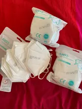 Mascarilla facial ffp2 KN95 con filtro, máscara antipolvo con ventilación, 100 Uds.