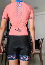 Conjunto de equipo profesional de triatlón para mujer, sudadera de manga corta, medias sexys de una pieza, traje de baño para montar en bicicleta