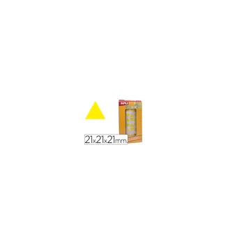 

Triangular self-adhesive GOMETS 21X21X21MM yellow in roll