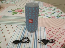 Altavoz Bluetooth TG117, columna de altavoces portátil de bajo inalámbrico, a prueba de agua, para exteriores, caja de sonido, con FM,AUX, tarjeta TF, USB
