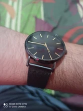 Reloj minimalista de cuarzo para hombre, cronógrafo ultradelgado, sencillo, de negocios, con correa de malla de acero inoxidable, Masculino