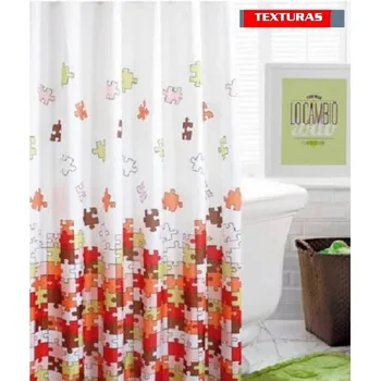 

TEXTURES HOME SECRET-Curtain toilet bath 4002420 PUZZLE MIX 180X140 CMS