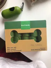 Pet-Poop-Bag Waste-Bags Pick-Up-Dispenser Degradable Dog-Walking-Supplies Cat for Rounded